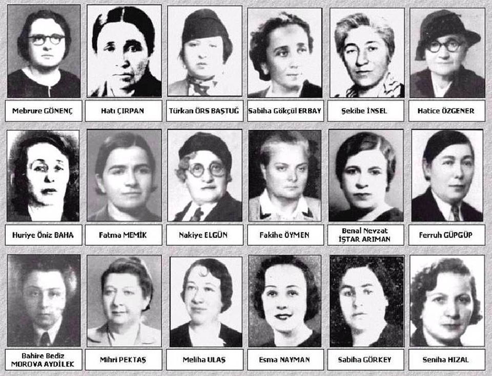 Fotoğraf: First female MPs of the Turkish Parliament (1935)