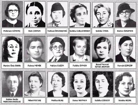 Fotoğraf: First female MPs of the Turkish Parliament (1935)
