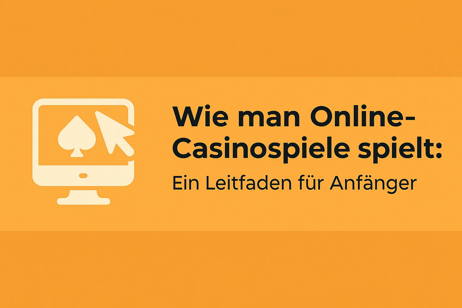 Wie man Online-Casinospiele spielt: Ein Leitfaden fr Anfnger